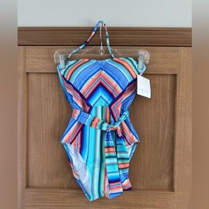 NWT La Blanca Sunset Bandeau One-Piece Swimsuit size 4​​